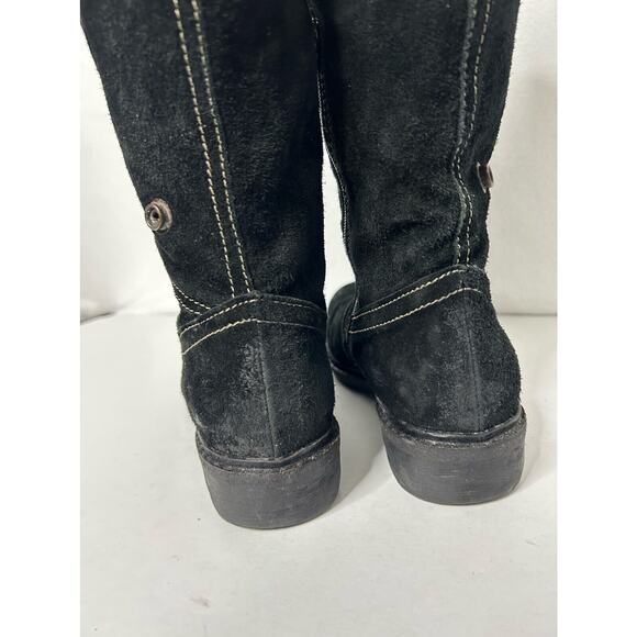 Manas Design Perlita Black Leather Fold down Fur Lined Boots EU 36 - Picture 8 of 10